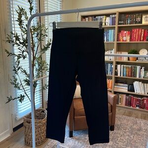 lululemon black crop leggings size 4